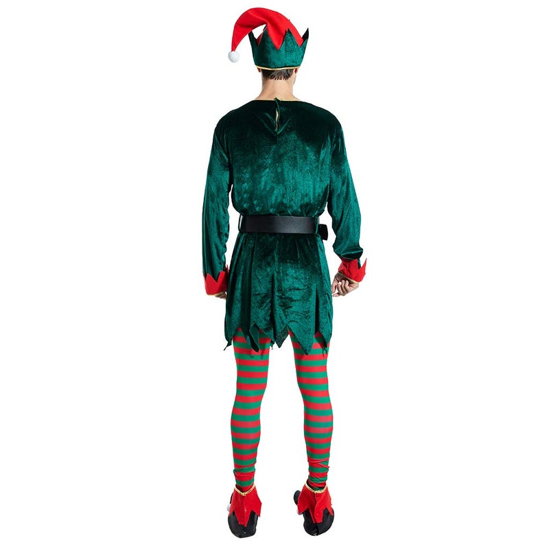 ReneeCho Men's Christmas Costume Elf Set, Medium - Image 2